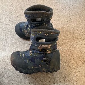 Owl Patterned Kids Boots bogs b-moc infant toddler size 6
